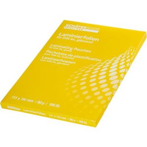 Schäfer Shop Select Laminierfolien, 111 x 154 mm für DIN A6, 80 mic, 100 Stück Schäfer Shop Select Laminierfolien, 111 x 154 mm für DIN A6, 80 mic, 100 Stück