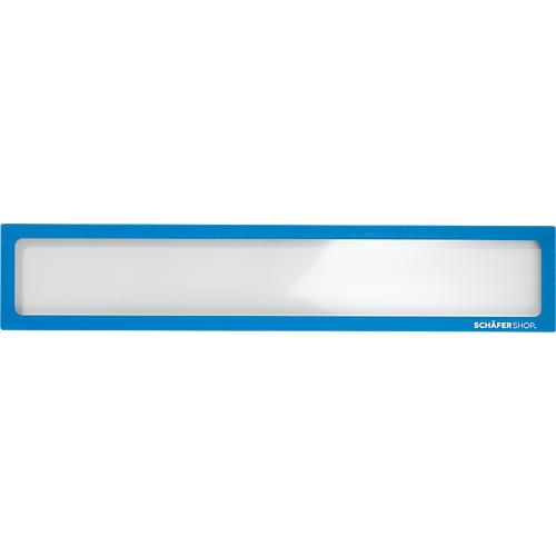 Schäfer Shop Select Magnetrahmen, für Überschriften im A4 Querformat/A3 Hochformat, UV-beständige PET-Folie, blau, 4 Stück