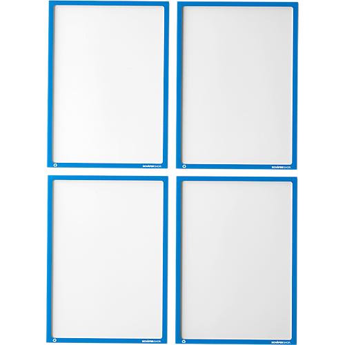 Schäfer Shop Select Magnetrahmen Recycling, für A4-Dokumente, UV-beständige aus bis zu 85% recycelter PET-Folie, blau, 4 Stück
