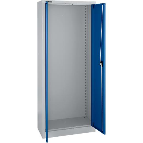 Schäfer Shop Select Materialschrank MS 2408, Leergehäuse, 800 x T 400 x H 1935 mm, Stahl, weißaluminium/enzianblau