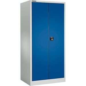 Schäfer Shop Select Materialschrank MSI 2609 S, verstärkte Ausführung, bis 100 kg/Fachboden, B 950 x T 600 x H 1935 mm, lichtgrau/enzianblau Schäfer Shop Select Materialschrank MSI 2609 S, verstärkte Ausführung, bis 100 kg/Fachboden, B 950 x T 600 x H 1935 mm, lichtgrau/enzianblau