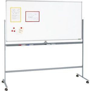 Schäfer Shop Select Mobiles Whiteboard, um 360° drehbare Tafel, weiß lackiert, Ablageschale, 4 Lenkrollen, B 1800 x H 1200 mm Schäfer Shop Select Mobiles Whiteboard, um 360° drehbare Tafel, weiß lackiert, Ablageschale, 4 Lenkrollen, B 1800 x H 1200 mm