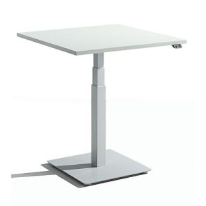 Schäfer Shop Select Monosäulen-Beistelltisch Start Off, elektrisch höhenverstellbar, B 800 x T 800 mm, lichtgrau Schäfer Shop Select Monosäulen-Beistelltisch Start Off, elektrisch höhenverstellbar, B 800 x T 800 mm, lichtgrau