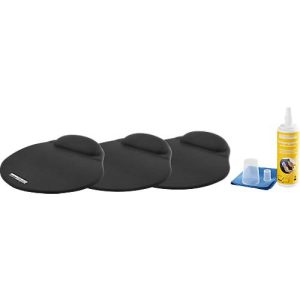 Schäfer Shop Select Mousepad MROS250, ergonomisch, Gel-Handgelenkauflage, schwarz, 3 Stück + Reinigungsspray für Displays & Computerzubehör, 250 ml Schäfer Shop Select Mousepad MROS250, ergonomisch, Gel-Handgelenkauflage, schwarz, 3 Stück + Reinigungsspray für Displays & Computerzubehör, 250 ml