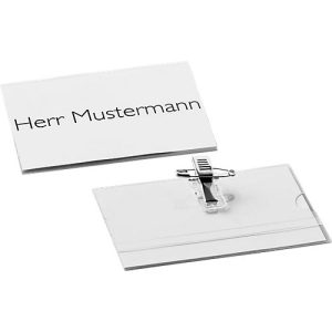 Schäfer Shop Select Namensschilder mit Kombiklemme, 4 5x 75 mm, 25 Stück Schäfer Shop Select Namensschilder mit Kombiklemme, 4 5x 75 mm, 25 Stück