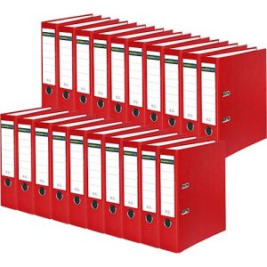 Schäfer Shop Select Ordner, DIN A4, Rückenbreite 80 mm, 20 Stück, rot Schäfer Shop Select Ordner, DIN A4, Rückenbreite 80 mm, 20 Stück, rot