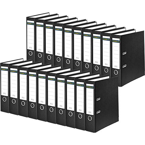 Schäfer Shop Select Ordner, DIN A4, Rückenbreite 80 mm, 20 Stück, schwarz