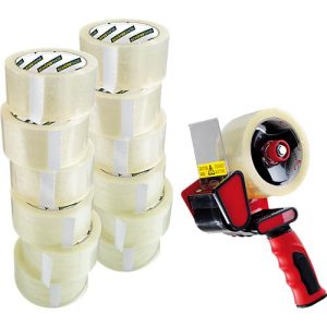 Schäfer Shop Select Packband mit Abroller, für sicheres Verschließen von Packstücken, 12 Rollen, transparent Schäfer Shop Select Packband mit Abroller, für sicheres Verschließen von Packstücken, 12 Rollen, transparent