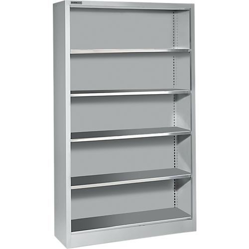 Schäfer Shop Select Regal AS 2409, mit 4 höhenverstellbaren Fachböden, B 950 x T 400 x H 1935 mm, Stahlblech, weißaluminium RAL 9006