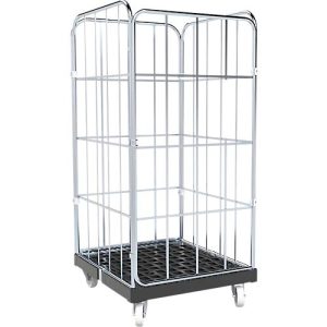 Schäfer Shop Select Rollbox BASICline, 4-seitig, mit 1-teiliger Vorderwandtür, bis 500 kg, Lenk- & Bockrollen, L 724 x B 845 x H 1530 mm, Stahl & Recycling-HDPE Schäfer Shop Select Rollbox BASICline, 4-seitig, mit 1-teiliger Vorderwandtür, bis 500 kg, Lenk- & Bockrollen, L 724 x B 845 x H 1530 mm, Stahl & Recycling-HDPE