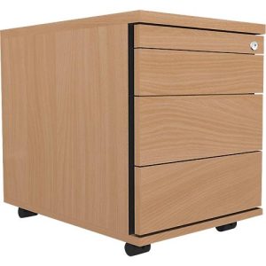Schäfer Shop Select Rollcontainer 1233, Utensilienauszug + 3 Schubladen, abschließbar, Spanplatte, B 428 x T 600 x H 540 mm, Buche Schäfer Shop Select Rollcontainer 1233, Utensilienauszug + 3 Schubladen, abschließbar, Spanplatte, B 428 x T 600 x H 540 mm, Buche