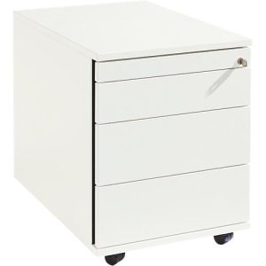 Schäfer Shop Select Rollcontainer 1233, Utensilienauszug + 3 Schubladen, abschließbar, Spanplatte, B 428 x T 600 x H 540 mm, weiß Schäfer Shop Select Rollcontainer 1233, Utensilienauszug + 3 Schubladen, abschließbar, Spanplatte, B 428 x T 600 x H 540 mm, weiß