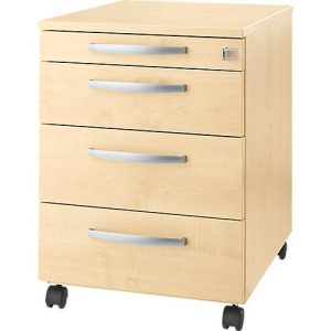 Schäfer Shop Select Rollcontainer LOGIN, 3 Schubladen, 1 Utensilienauszug, Zentralverriegelung, B 432 x T 580 x H 595 mm, Ahorn Dekor Schäfer Shop Select Rollcontainer LOGIN, 3 Schubladen, 1 Utensilienauszug, Zentralverriegelung, B 432 x T 580 x H 595 mm, Ahorn Dekor