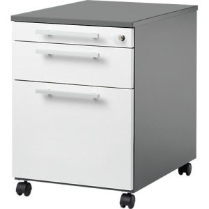 Schäfer Shop Select Rollcontainer SET UP, 1 Schublade, 1 Utensilienauszug, HR-Auszug, B 432 x T 580 x H 595 mm, graphit/weiß Schäfer Shop Select Rollcontainer SET UP, 1 Schublade, 1 Utensilienauszug, HR-Auszug, B 432 x T 580 x H 595 mm, graphit/weiß