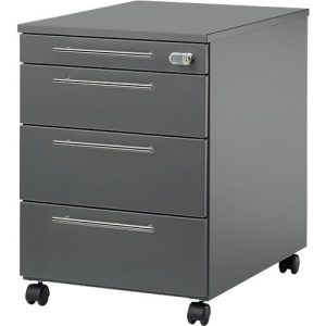 Schäfer Shop Select Rollcontainer Start Off 1233, 3 Schübe, Utensilienauszug, B 432 x T 580 x H 595 mm, graphit/graphit Schäfer Shop Select Rollcontainer Start Off 1233, 3 Schübe, Utensilienauszug, B 432 x T 580 x H 595 mm, graphit/graphit