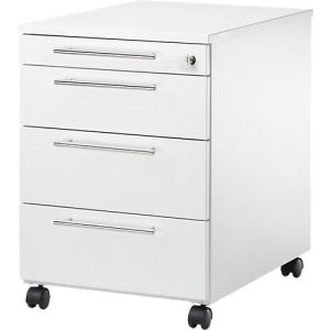 Schäfer Shop Select Rollcontainer Start Off 1233, 3 Schübe, Utensilienauszug, B 432 x T 580 x H 595 mm, weiß/weiß Schäfer Shop Select Rollcontainer Start Off 1233, 3 Schübe, Utensilienauszug, B 432 x T 580 x H 595 mm, weiß/weiß