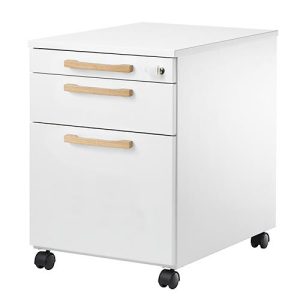 Schäfer Shop Select Rollcontainer Start Off Wood, Schub, Hängeregister & Utensilienauszug, B 432 x T 580 x H 595 mm, weiß Schäfer Shop Select Rollcontainer Start Off Wood, Schub, Hängeregister & Utensilienauszug, B 432 x T 580 x H 595 mm, weiß