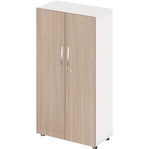 Schäfer Shop Select Schrank LOGIN, 4 Ordnerhöhen, B 800 x T 420 x H 1514 mm, weiß/Eiche Schäfer Shop Select Schrank LOGIN, 4 Ordnerhöhen, B 800 x T 420 x H 1514 mm, weiß/Eiche