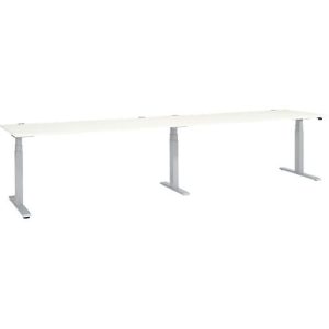 Schäfer Shop Select Schreibtisch ERGO-T 2.0 Big, elektr. höhenverstellbar, Rechteck, T-Fuß, B 3600 x T 800 x H 640-1300 mm, weiß/weißalu Schäfer Shop Select Schreibtisch ERGO-T 2.0 Big, elektr. höhenverstellbar, Rechteck, T-Fuß, B 3600 x T 800 x H 640-1300 mm, weiß/weißalu