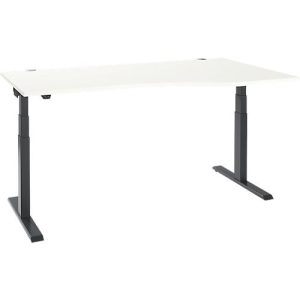 Schäfer Shop Select Schreibtisch ERGO-T 2.0, elektrisch höhenverstellbar, Freiform Ansatz rechts, T-Fuß, B 1800x H 640-1300 mm, weiß/anthrazit Schäfer Shop Select Schreibtisch ERGO-T 2.0, elektrisch höhenverstellbar, Freiform Ansatz rechts, T-Fuß, B 1800x H 640-1300 mm, weiß/anthrazit