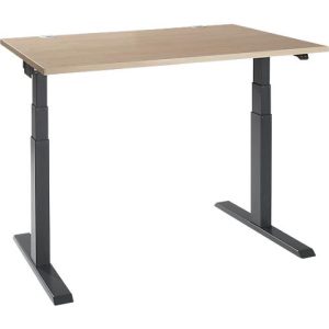 Schäfer Shop Select Schreibtisch ERGO-T 2.0, elektrisch höhenverstellbar, Rechteck, T-Fuß, B 1200 x T 800 x H 640-1300 mm, Eiche-Dekor/anthrazit Schäfer Shop Select Schreibtisch ERGO-T 2.0, elektrisch höhenverstellbar, Rechteck, T-Fuß, B 1200 x T 800 x H 640-1300 mm, Eiche-Dekor/anthrazit