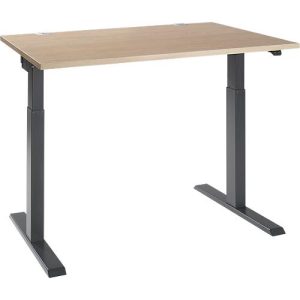 Schäfer Shop Select Schreibtisch ERGO-T 2.0, elektrisch höhenverstellbar, Rechteck, T-Fuß, B 1200 x T 800 x H 715-1205 mm, Eiche/anthrazit Schäfer Shop Select Schreibtisch ERGO-T 2.0, elektrisch höhenverstellbar, Rechteck, T-Fuß, B 1200 x T 800 x H 715-1205 mm, Eiche/anthrazit