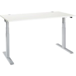 Schäfer Shop Select Schreibtisch ERGO-T 2.0, elektrisch höhenverstellbar, Rechteck, T-Fuß, B 1600 x T 800 x H 640-1300 mm, weiß/weißalu Schäfer Shop Select Schreibtisch ERGO-T 2.0, elektrisch höhenverstellbar, Rechteck, T-Fuß, B 1600 x T 800 x H 640-1300 mm, weiß/weißalu