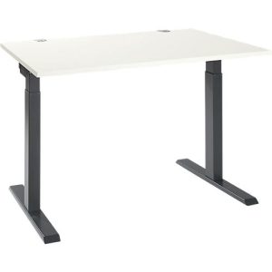 Schäfer Shop Select Schreibtisch ERGO-T 2.0, Rechteck, T-Fuß, B 1200 x T 800 x H 675-895 mm, weiß/anthrazit Schäfer Shop Select Schreibtisch ERGO-T 2.0, Rechteck, T-Fuß, B 1200 x T 800 x H 675-895 mm, weiß/anthrazit