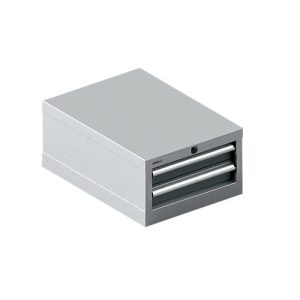 Schäfer Shop Select Schubladenschrank 18-27, 2 Schübe (H 75/75mm), bis 75 kg, B 411 x T 572 x H 250 mm, anthrazitgrau/weißaluminium Schäfer Shop Select Schubladenschrank 18-27, 2 Schübe (H 75/75mm), bis 75 kg, B 411 x T 572 x H 250 mm, anthrazitgrau/weißaluminium