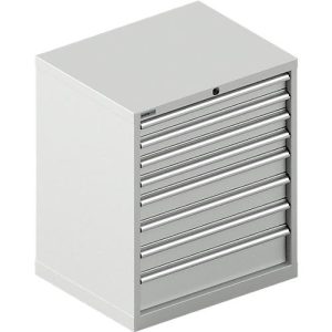 Schäfer Shop Select Schubladenschrank 36-27, 8 Schübe, bis 200 kg, B 717 x T 572 x H 850 mm, lichtgrau/enzianblau Schäfer Shop Select Schubladenschrank 36-27, 8 Schübe, bis 200 kg, B 717 x T 572 x H 850 mm, lichtgrau/enzianblau