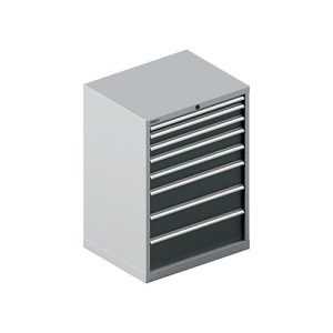 Schäfer Shop Select Schubladenschrank 36-27, 8 Schübe, bis 75 kg, B 717 x T 572 x H 1000 mm, weißalu/anthrazitgrau Schäfer Shop Select Schubladenschrank 36-27, 8 Schübe, bis 75 kg, B 717 x T 572 x H 1000 mm, weißalu/anthrazitgrau