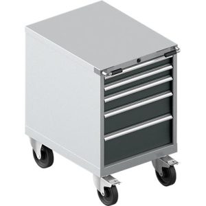 Schäfer Shop Select Schubladenschrank mit Rollen WSK 36-27, 5 Schübe, bis 200 kg, B 717 x T 572 x H 920 mm, weißaluminium/anthrazitgrau Schäfer Shop Select Schubladenschrank mit Rollen WSK 36-27, 5 Schübe, bis 200 kg, B 717 x T 572 x H 920 mm, weißaluminium/anthrazitgrau