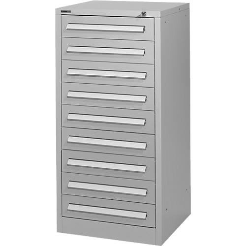 Schäfer Shop Select Schubladenschrank SF 90, 9 Schübe, weißaluminium RAL 9006 weißaluminium RAL 9006