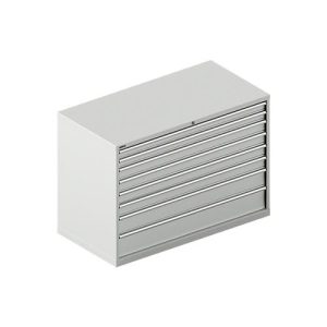 Schäfer Shop Select Schubladenschrank WSK 54-36, Stahl, 8 Schübe, bis 200 kg, B 1023 x T 725 x H 1000 mm, lichtgrau/lichtgrau Schäfer Shop Select Schubladenschrank WSK 54-36, Stahl, 8 Schübe, bis 200 kg, B 1023 x T 725 x H 1000 mm, lichtgrau/lichtgrau