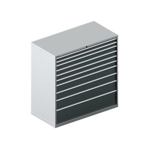Schäfer Shop Select Schubladenschrank WSK 78–36 E, Stahl, 10 Schübe, 200 kg Traglast, B 1431 mm x T 725 mm x H 1450 mm, weißalu/anthrazitgrau Schäfer Shop Select Schubladenschrank WSK 78–36 E, Stahl, 10 Schübe, 200 kg Traglast, B 1431 mm x T 725 mm x H 1450 mm, weißalu/anthrazitgrau