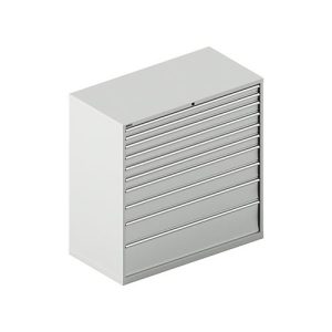 Schäfer Shop Select Schubladenschrank WSK 78–36 E, Stahl, 10 Schübe, 75 kg Traglast, B 1431 mm x T 725 mm x H 1450 mm, lichtgrau/lichtgrau Schäfer Shop Select Schubladenschrank WSK 78–36 E, Stahl, 10 Schübe, 75 kg Traglast, B 1431 mm x T 725 mm x H 1450 mm, lichtgrau/lichtgrau