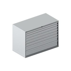 Schäfer Shop Select Schubladenschrank WSK 78–36 E, Stahl, 8 Schübe, 200 kg Traglast, B 1431 mm x T 725 mm x H 1000 mm, weißalu/weißalu Schäfer Shop Select Schubladenschrank WSK 78–36 E, Stahl, 8 Schübe, 200 kg Traglast, B 1431 mm x T 725 mm x H 1000 mm, weißalu/weißalu