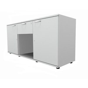 Schäfer Shop Select Sideboard, 2 Türen + Schub, abschließbar, Spanplatte, B 1500 x T 420 x H 663 mm, lichtgrau Schäfer Shop Select Sideboard, 2 Türen + Schub, abschließbar, Spanplatte, B 1500 x T 420 x H 663 mm, lichtgrau