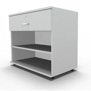 Schäfer Shop Select Sideboard, mit Schublade, abschließbar, Spanplatte, B 800 x T 420 x H 663 mm, lichtgrau Schäfer Shop Select Sideboard, mit Schublade, abschließbar, Spanplatte, B 800 x T 420 x H 663 mm, lichtgrau
