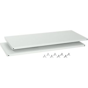 Schäfer Shop Select Stahl-Fachböden, lichtgrau, 1200 mm breit, 2 Stück Schäfer Shop Select Stahl-Fachböden, lichtgrau, 1200 mm breit, 2 Stück
