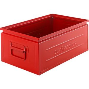 Schäfer Shop Select Stapelbox, 29,5 l, 50 kg, L 527 x B 308 x H 200 mm, Stahl, RAL 3000 (feuerrot) Schäfer Shop Select Stapelbox, 29,5 l, 50 kg, L 527 x B 308 x H 200 mm, Stahl, RAL 3000 (feuerrot)