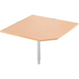 Schäfer Shop Select Systemwinkelplatte, CAD, Fuß, B 1000 x T 1000 mm, Buche/weißalu Schäfer Shop Select Systemwinkelplatte, CAD, Fuß, B 1000 x T 1000 mm, Buche/weißalu