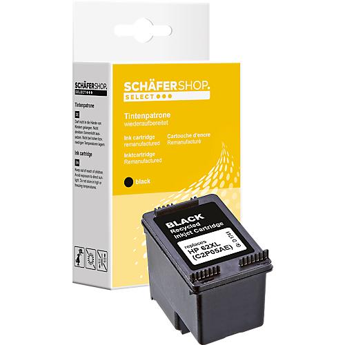 Schäfer Shop Select Tintenpatrone, ersetzt HP 62 XL (C2P05AE), Einzelpack, schwarz
