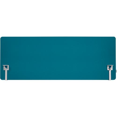 Schäfer Shop Select Tischtrennwand, Materialstärke 30 mm, B 1600 x H 600 mm, 100 % Post-Consumer-Recyclingpolyester, petrol