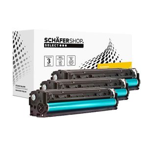 Schäfer Shop Select Toner, ersetzt HP 131A CMY (CF211A, CF212A, CF213A), Multipack, cyan, magenta, gelb Schäfer Shop Select Toner, ersetzt HP 131A CMY (CF211A, CF212A, CF213A), Multipack, cyan, magenta, gelb