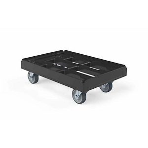 Schäfer Shop Select Transportroller BASICline, Recycling-Kunststoff, 4 TPE-Lenkrollen, Ladefläche L 610 x B 410 mm, bis 300 kg Schäfer Shop Select Transportroller BASICline, Recycling-Kunststoff, 4 TPE-Lenkrollen, Ladefläche L 610 x B 410 mm, bis 300 kg