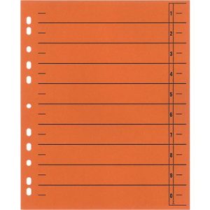 Schäfer Shop Select Trennblätter, mit Taben, DIN A4- Format, Linienaufdruck, Universallochung, 100 Stück, orange Schäfer Shop Select Trennblätter, mit Taben, DIN A4- Format, Linienaufdruck, Universallochung, 100 Stück, orange