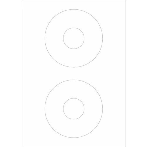 Schäfer Shop Select Universal-Etiketten, 117 mm rund, Permanentkleber, 200 Stück