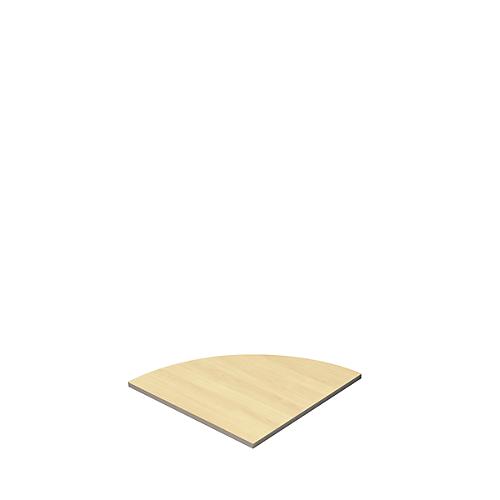 Schäfer Shop Select Verkettungsplatte Moxxo IQ, 90°, Viertelkreis, B 800 x T 800 mm, Ahorn-Dekor