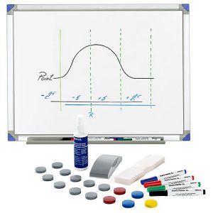 Schäfer Shop Select Whiteboard 90120 lackiert, Alurahmen + Whiteboard-Zubehör-Set Standard GRATIS Schäfer Shop Select Whiteboard 90120 lackiert, Alurahmen + Whiteboard-Zubehör-Set Standard GRATIS